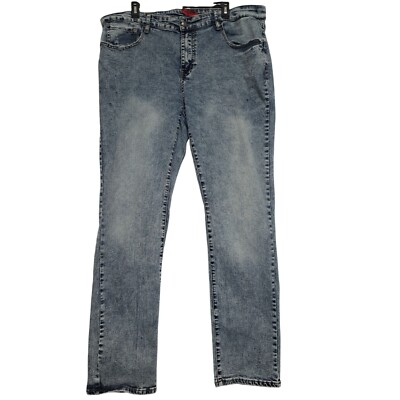 90's M.B.X Mens Slim Fit Jeans W38 L32 Light Wash Denim (Flaw)