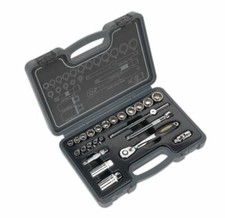24pc 3/8"Sq DRIVE TOTAL DRIVE SOCKET SET SEALEY AK699
