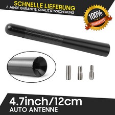 Autoantenne 12cm Stab KFZ Stab Auto Antenne Schwarz Radio Für Opel Mercedes NEU