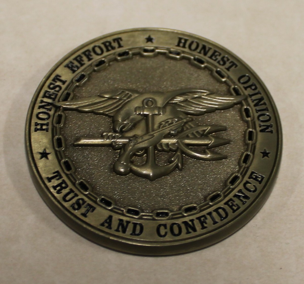 NAVY SEALs team 8 チャレンジコイン Naval Special Warfare Seal Team 8 / Eight Honest & Trustful