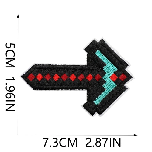 12/16 Stück Minecraft Patches Mosaik Welt Stickerei Bügelbild Applikation Jacken Jeans - Bild 17 von 20