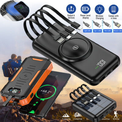 900000mAh USB Cargador Carga Rápida Para Celulares Bateria De Celular Portatil