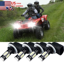 4 BRIGHT FOR ARCTIC CAT 400 500 650 700 HIGH LOW BEAM HEADLIGHT LED LIGHT BULBS