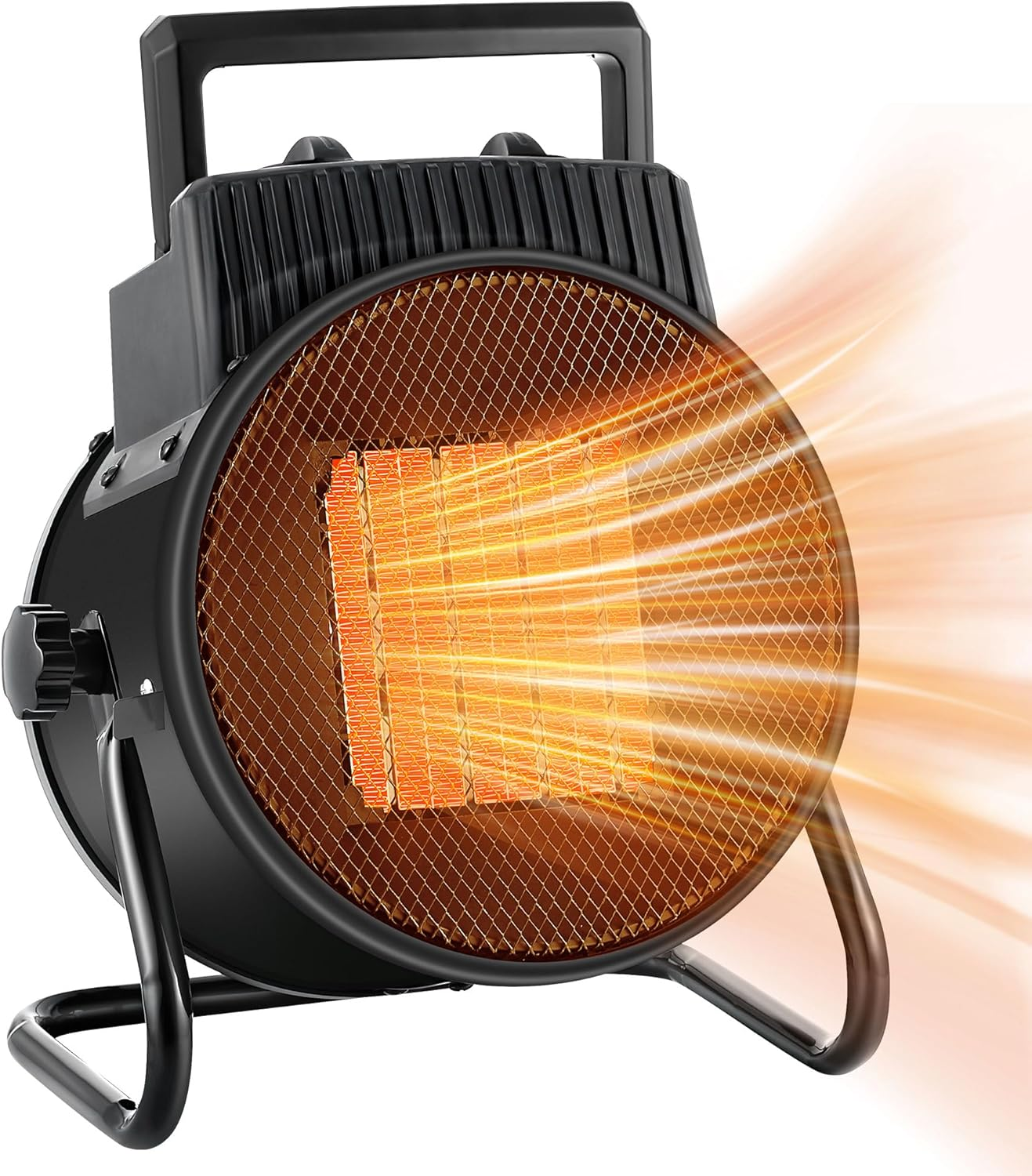 Electric Heater for Indoor Use, 1500W Quick Heating Garage Heater with 90° Adjus