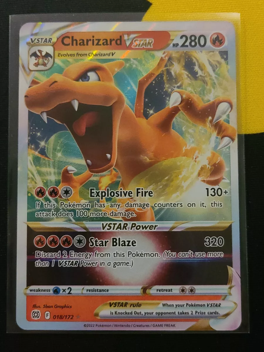  Charizard VSTAR 018/172 Brilliant Stars - Ultra Rare Pokemon  Card : Toys & Games