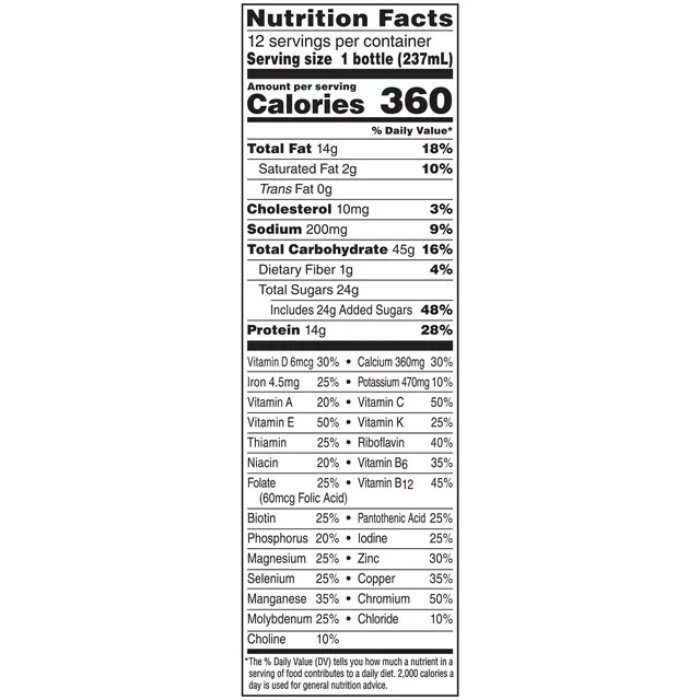 BOOST PLUS Nutritional Drink, Rich Chocolate, 14g Protein, 12-8 fl oz Bottles