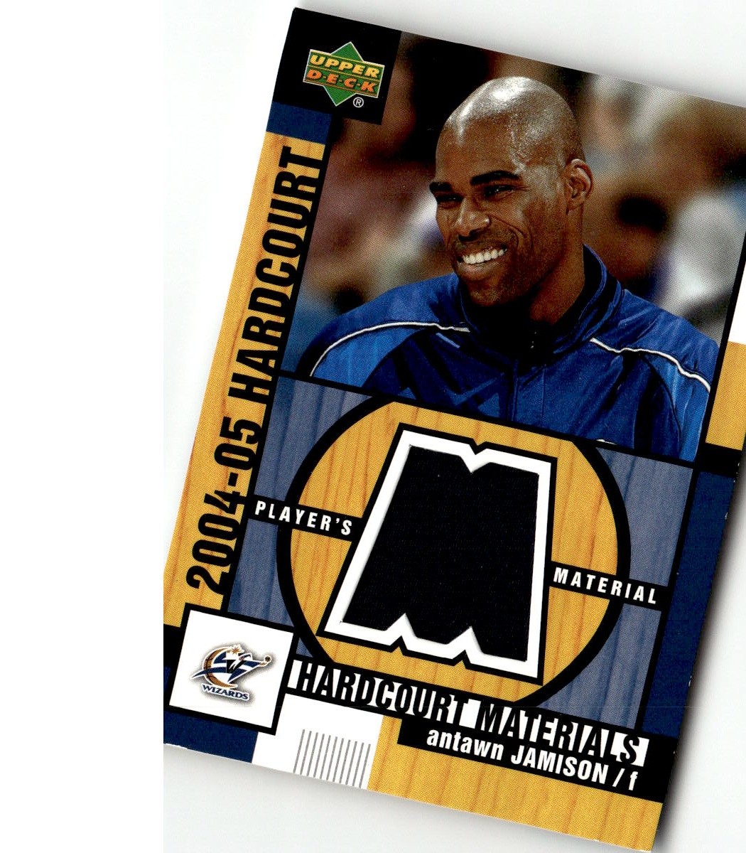 ANTAWN JAMISON 2004-05 UPPER DECK HARDCOURT MATERIALS WIZARDS HY9