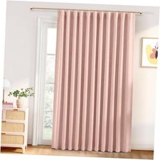100 Blackout Curtains for Bedroom, Black 102"W x 84"L Pack of 1 Blush Pink