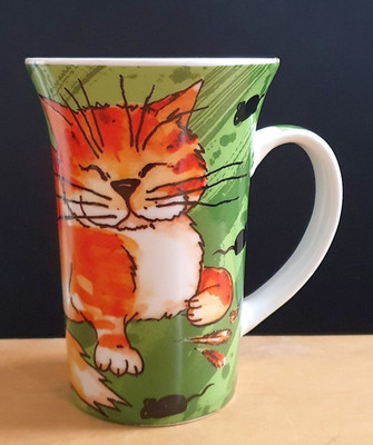 KATZENBECHER VOLL KATZE & MAUS GROSS BUNT TASSE