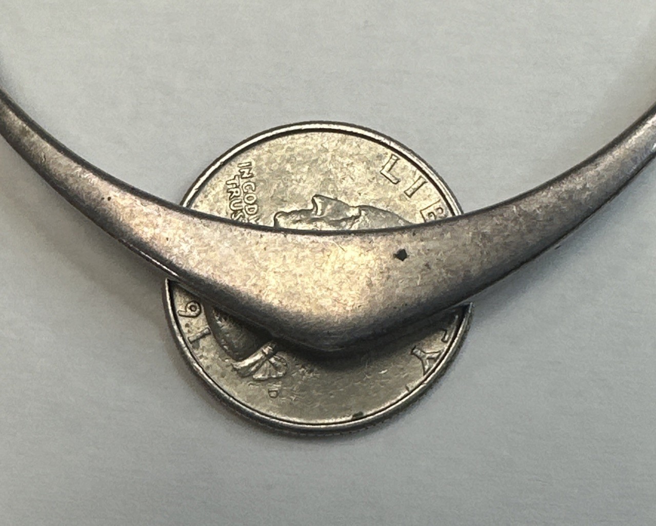 925 Sterling Silver Triangular Bangle - image 6