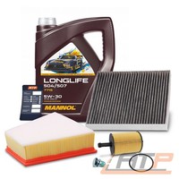 Inspektionspaket + 5L 5W-30 FÜR Seat Ibiza Skoda Fabia VW Polo 9N 1.4 1.9 TDI
