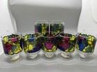 Vintage, Libbey Fruits & Berries Stained Glass Glasses Set of 7 — photo 2