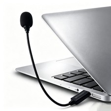 Mini USB Microphone for Computer, USB-A Interface with Gooseneck Compatible w...
