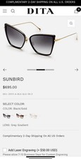 *Authentic* DITA SUNBIRD 21013* Blk/Gold   * ...