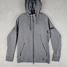 Nike Air Jordan Hoodie Men's Large Icon Fleece Long Sleeve Full Zip 809470-010