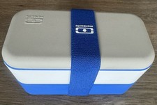 MONBENTO Bento Box Lunchbox Meal Prep Grau Blau