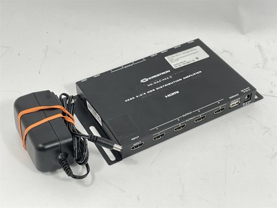 Crestron HD-DA4-4KZ-E HDMI Splitter 4K60 4:4:4 HDR Distribution Amplifier w/ AC