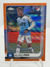 2025 Topps Chrome MLS WILFRIED ZAHA Orange Wave 01/25 FIRST MADE #172 Charlotte