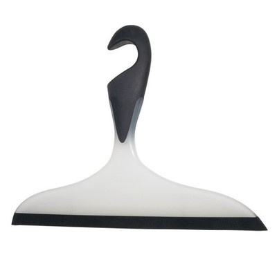 WENKO 18752100 Bathroom Squeegee Loano Black - for Bath and Shower, Plastic, ...