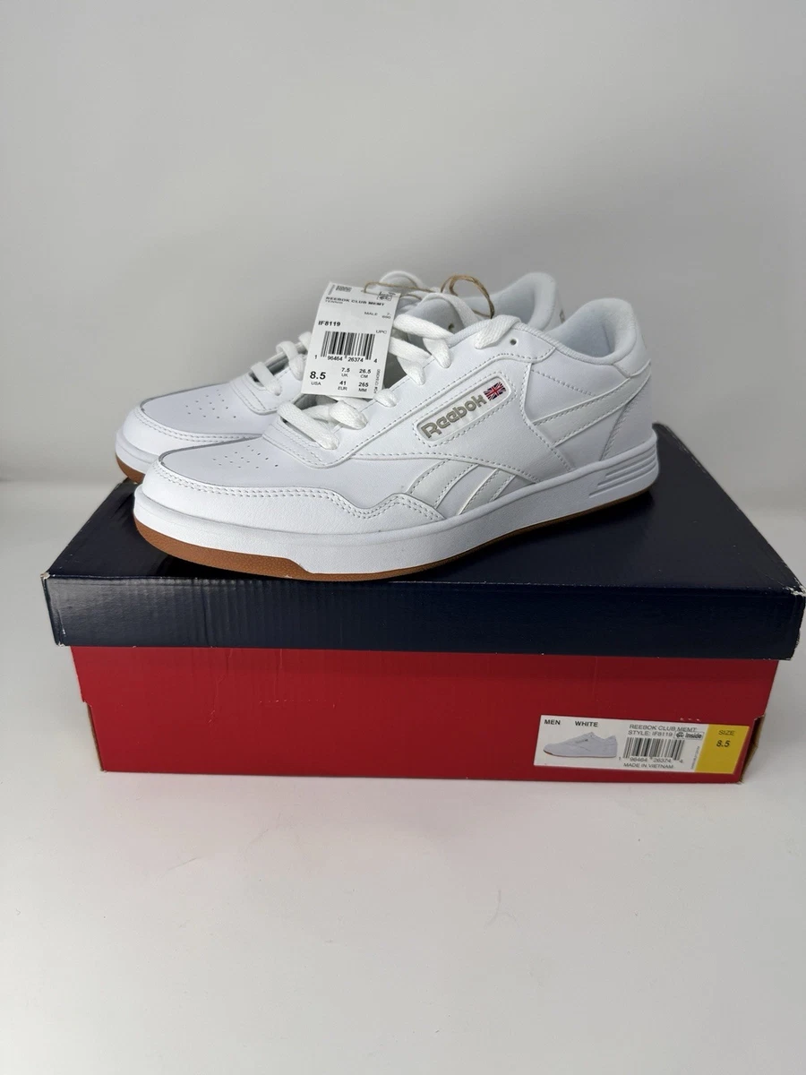Reebok Club MemT Sneaker WHITE unisex M 7.5  W 9.5 NIB‎ Reebok Club MEMT Sneakers for Men for Sale | Authenticity  main image 4