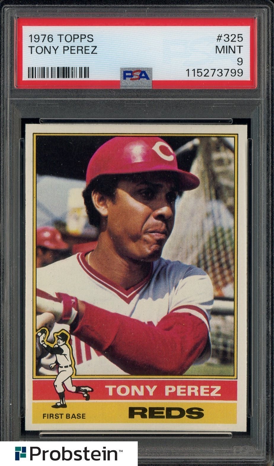 1976 Topps #325 Tony Perez Cincinnati Reds HOF PSA 9 MINT