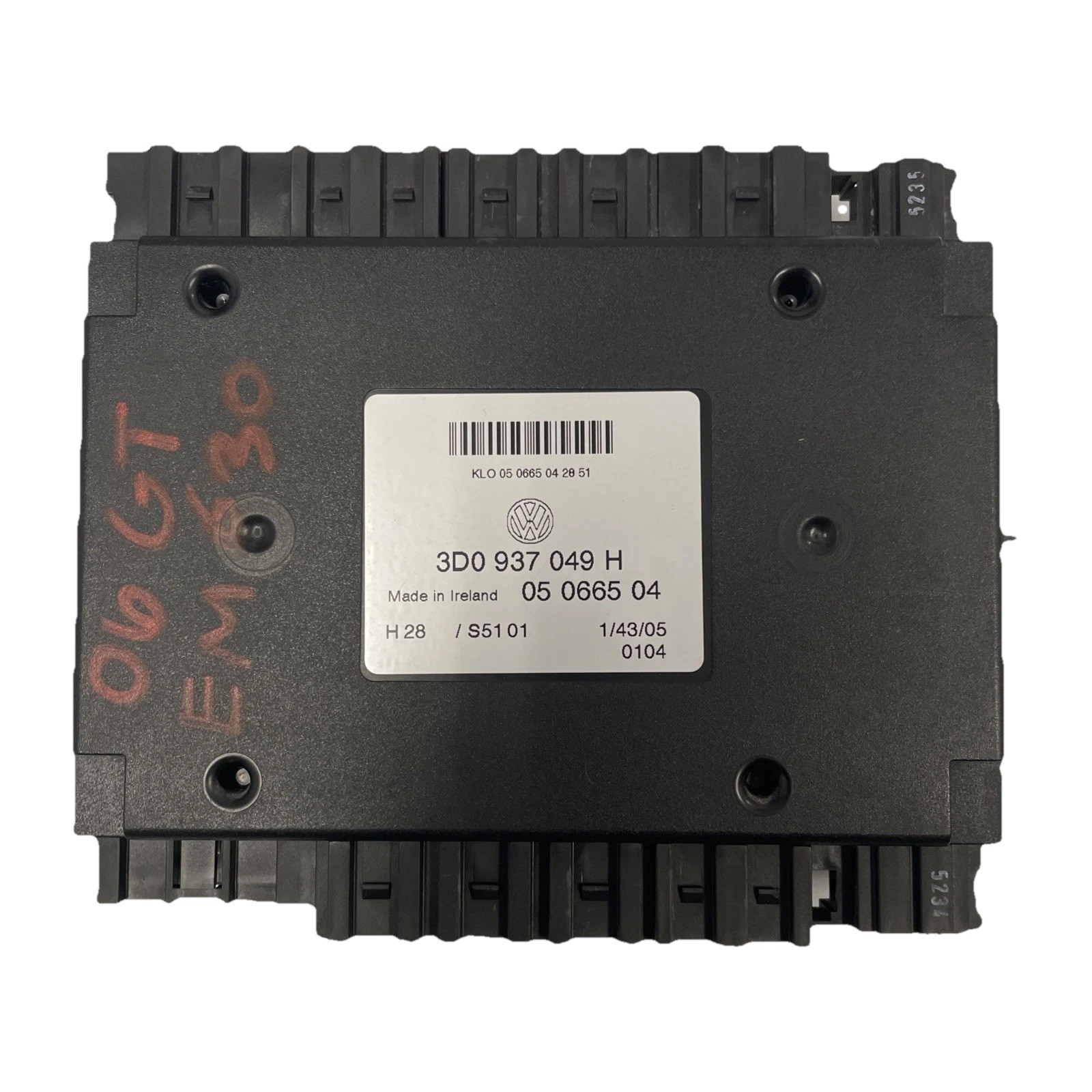2006 Bentley Continental Body Control Module 3D0937049H 2004-2011