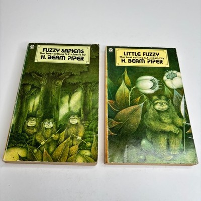 Lot of 2 H. Beam Piper Sci-Fi Novels Little Fuzzy & Fuzzy Sapiens Futura Pub