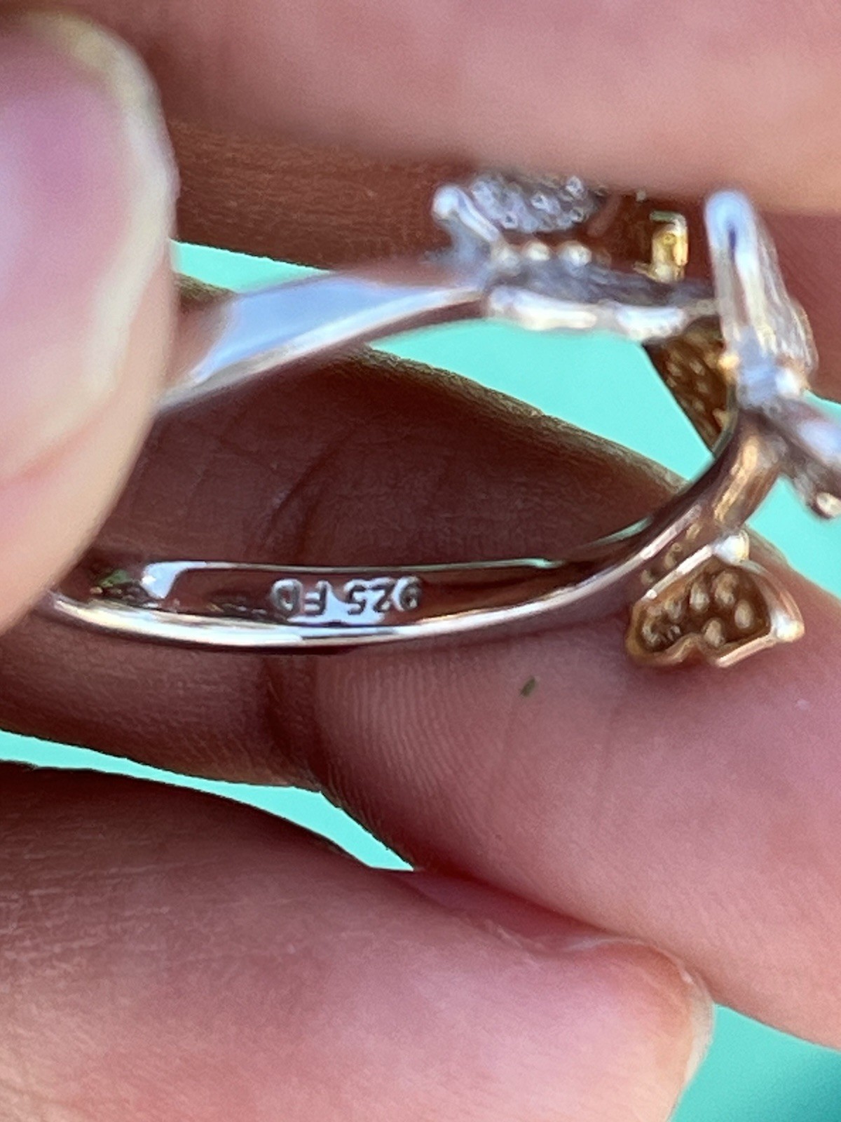 Butterfly Ring Sterling Silver - image 2