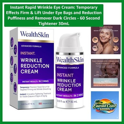Instant Rapid Wrinkle Eye Cream - 60 Second Firming & Lifting Treatment 30mL