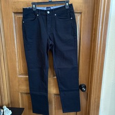Gap Men's Black Slim Fit Stretch 5 Slant Pocket Big Belt loop Pants New