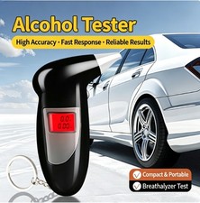 Portable Breath Alcohol Tester Digital Breathalyzer Drunk Driving Test Detector