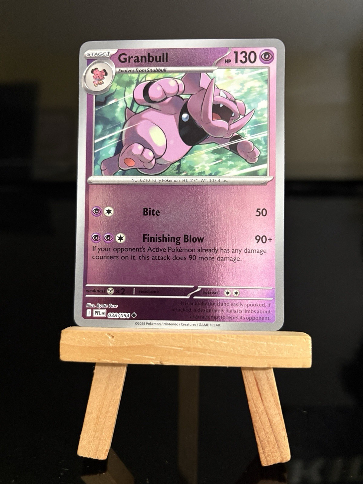 GRANBULL 038/094 Phantasmal Flames NM Reverse Holo Uncommon - Pokémon TCG Card