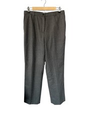 Pendleton Classic Grey Virgin Wool Lined Straight Leg Pants Size 10