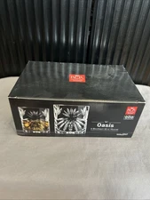 RCR OASIS TUMBLERS DOF GLASSESS 10.65 OZ ITALIAN SET OF 6 NIB LUXION CRYSTAL