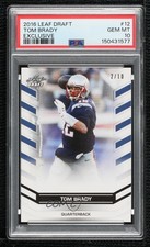 2016 Leaf Draft Exclusive Blue 2/10 Tom Brady #12 PSA 10 GEM MT 0kb0
