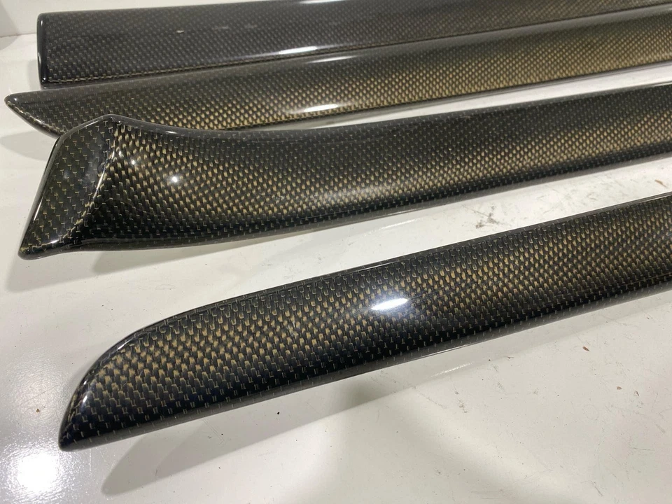 B7 Audi S4 2005-2008 OEM Carbon Fiber Interior Trim Set Doors & Rear Ashtray (L) Foto 3 de 4