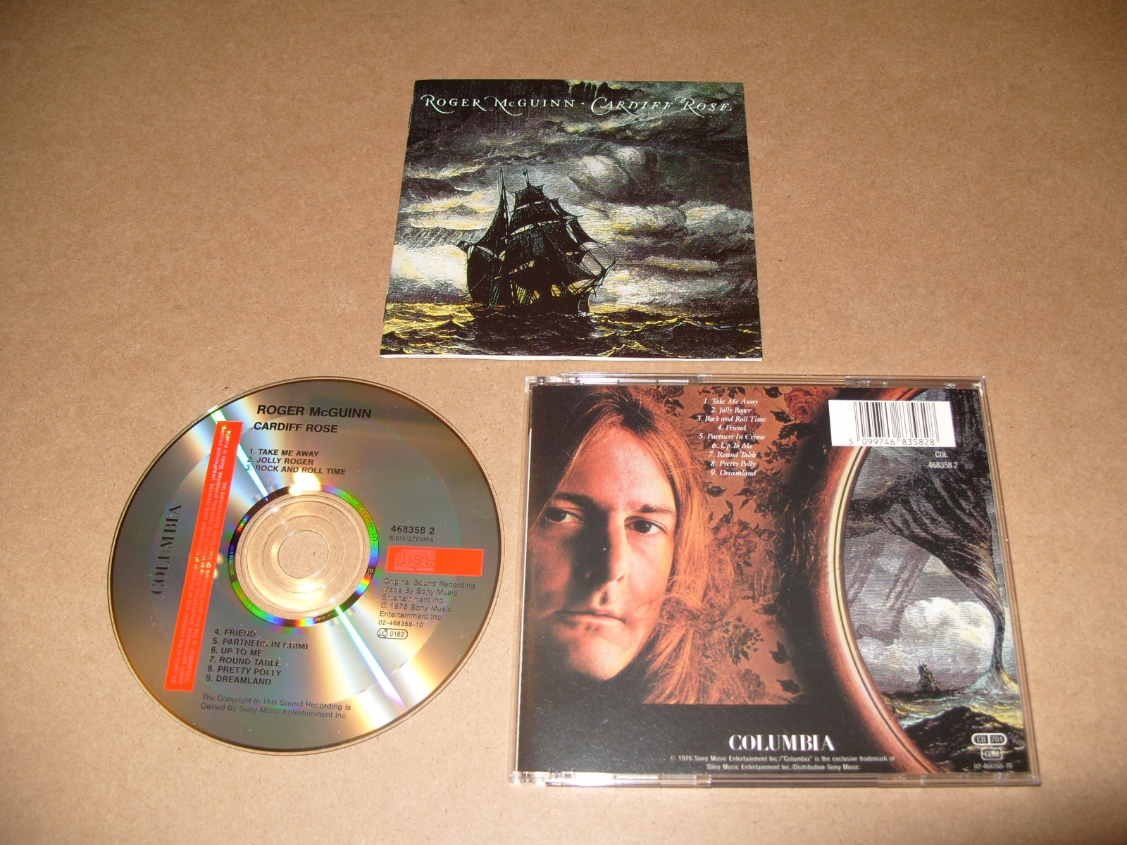 Roger McGuinn – Cardiff Rose CD NEAR MINT / INLAYS VG+/EX CONDITION. (C22)