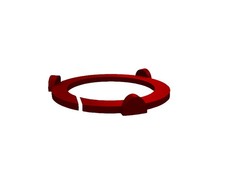 5x Red 25mm Base Squad Markers for use with Warhammer 40k AoS