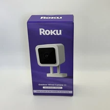 Roku Outdoor Wired Camera SE w/ 12.5FT Power Adapter Security Camera ModelCW2005