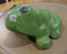 VINTAGE ORIGINAL 1900 - 1920's HUBLEY CAST IRON FROG DOORSTOP