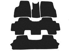 Velour Fußmatten für Citroen C8 2002-2013r 3 Sitzreihen, Anthrazit x14 Rand