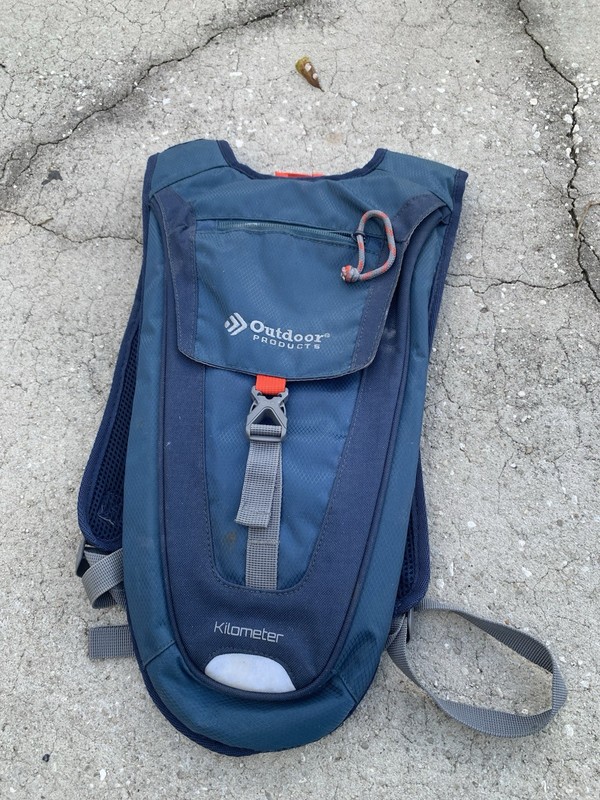 Outdoor Products Kilometer Hydration Pack Blue No Bladder USED