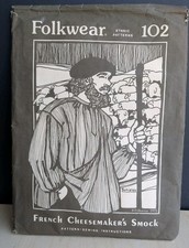 Vintage Folkwear Sewing Pattern 102 French Ch...