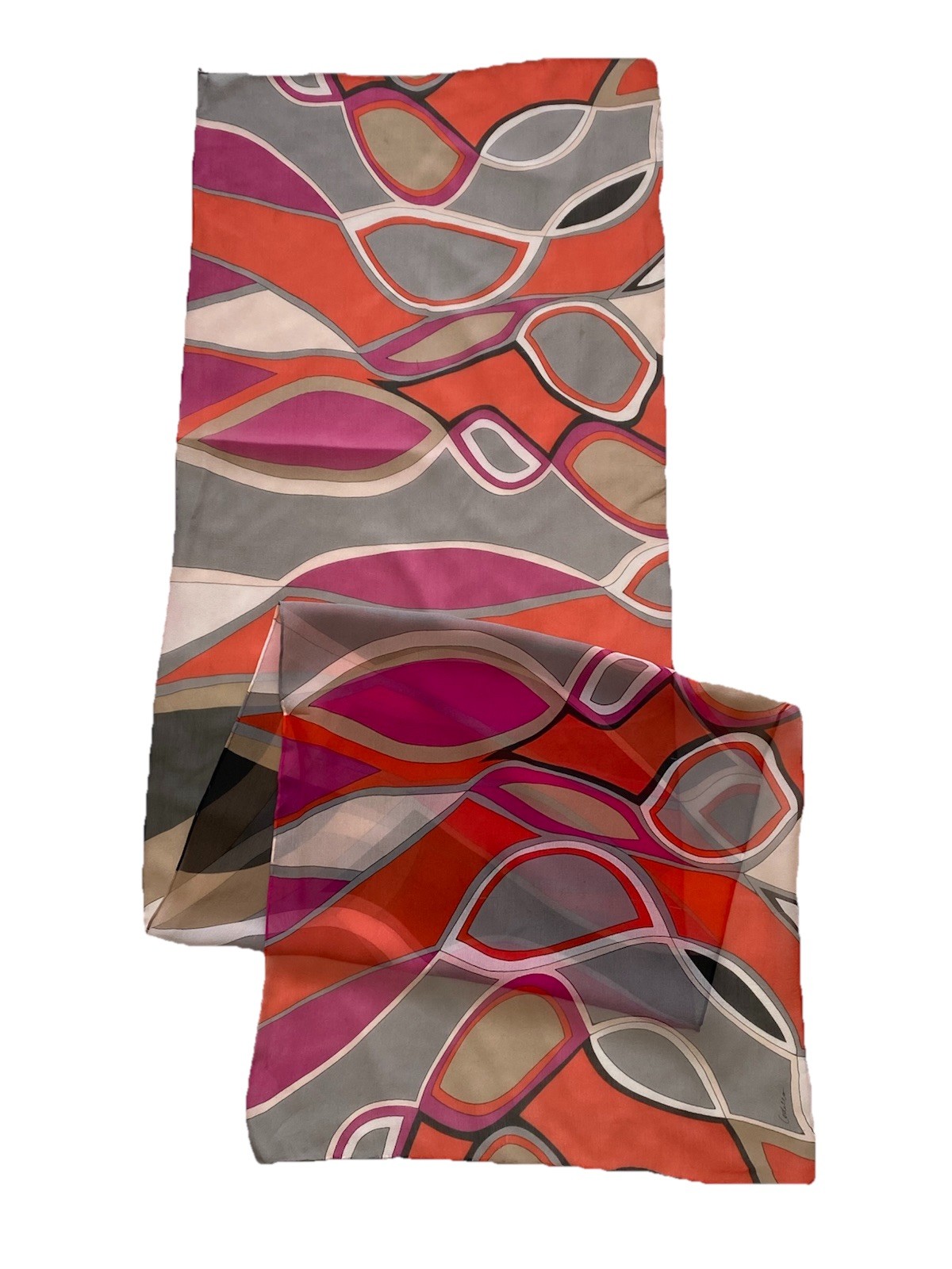 CODELLO All Veiled Silk Multicolor Geometric Prin… - image 1