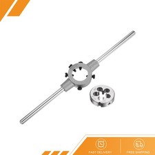 Die Stock Handle Set - 1/2-28 UNEF Round Die and Wrench Fits 38mm OD M12-M14 Die