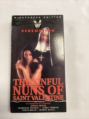 Sinful Nuns Of Saint Valentine Rare VHS 1998