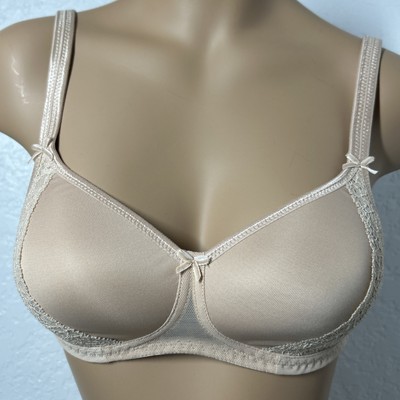 Rosa Faia Lace Rose 30A Desert Beige Soft Bra Lace Bows Subtle Detail Bra