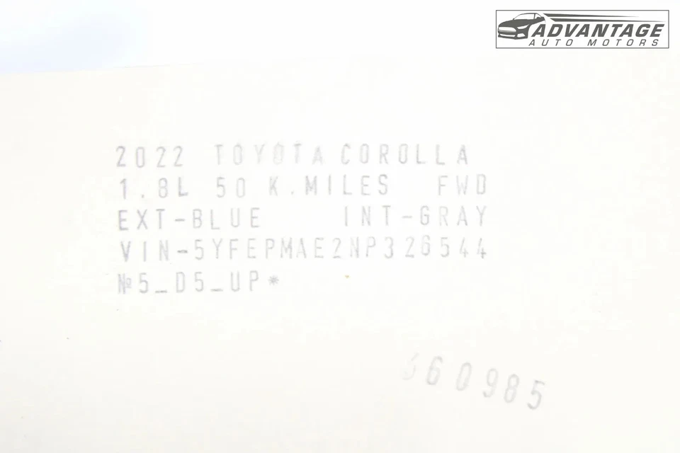 Toyota Corolla 2019-2025 tracción delantera trasero izquierdo o derecho muelle helicoidal aislador superior OEM Foto 4 de 4