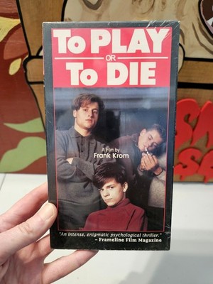 To Play or To Die (VHS, 1992) Frank Krom Dutch Psychological Drama Thriller