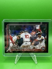 2025 Topps Series 1 Celebration Black Atlanta Braves Team Card #'d /10